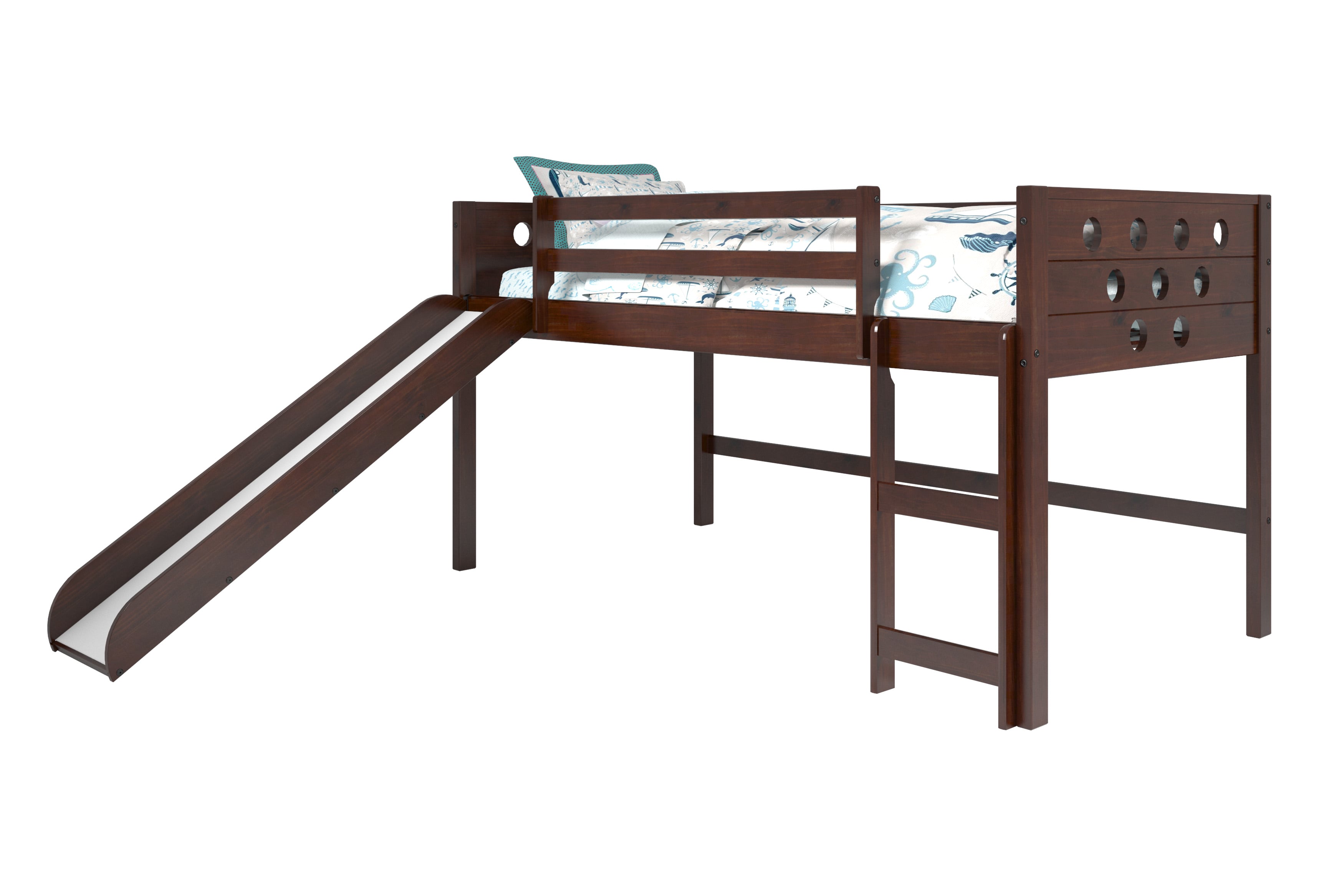 Twin Loft with Slide