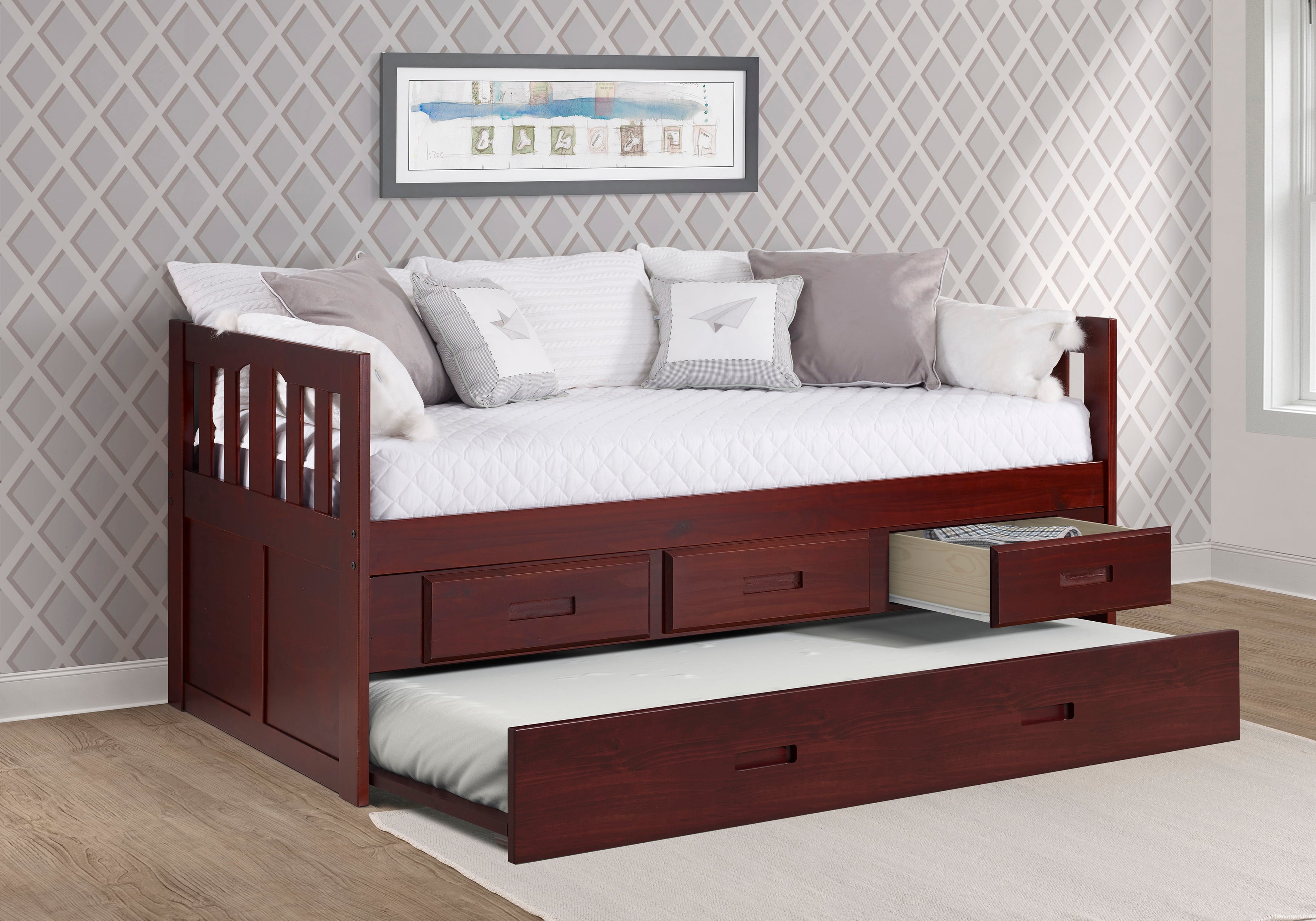 Twin Bed with Trundle