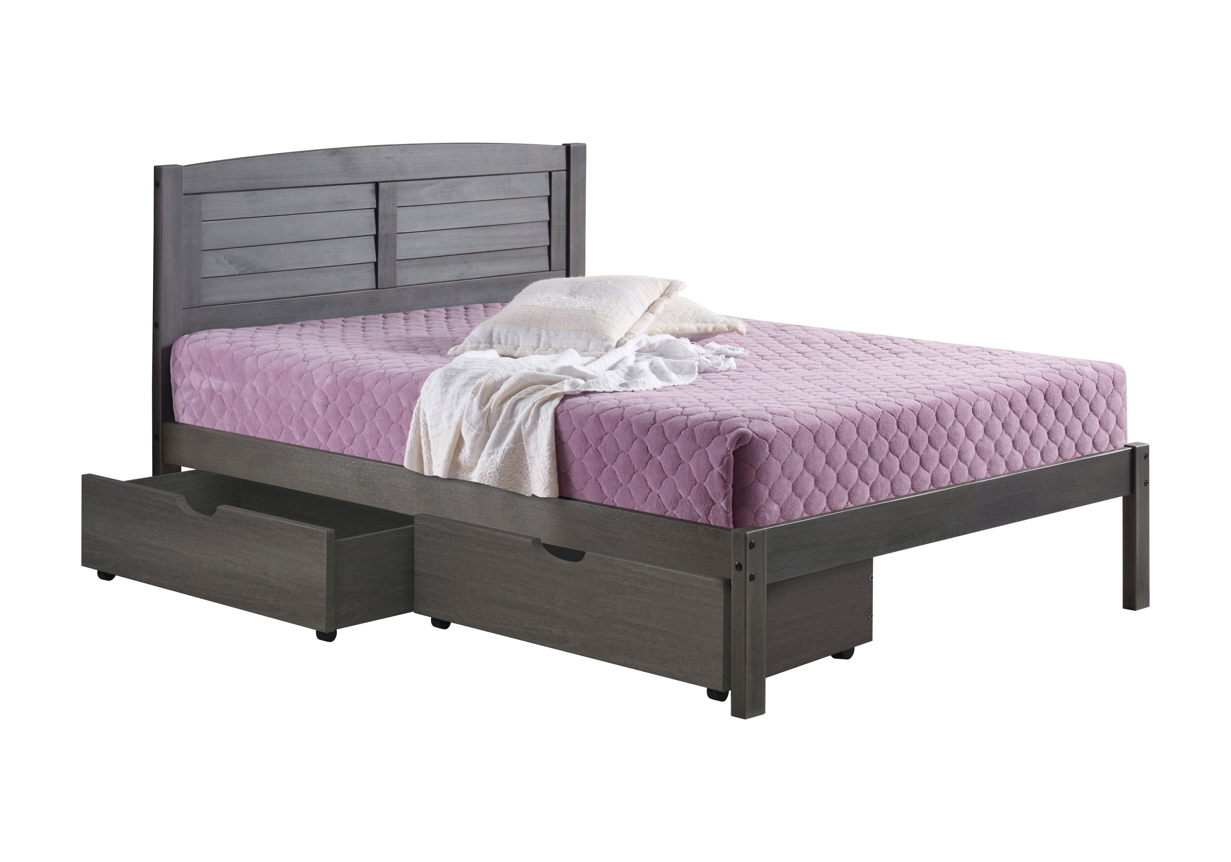 Full Bed with Underbed Drawers