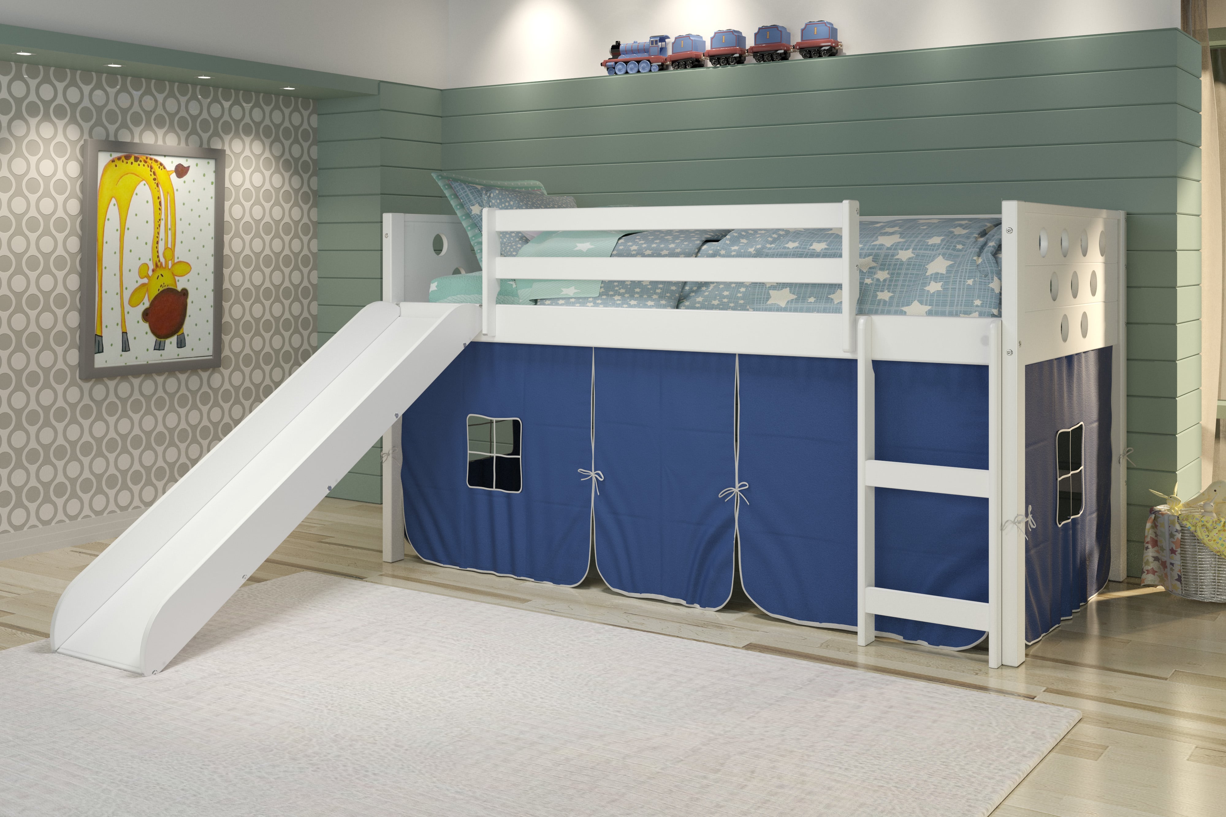 Twin Loft with Tent and Slide