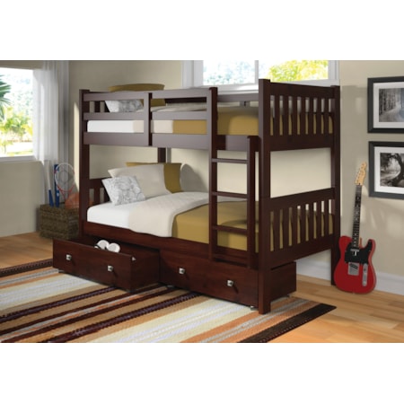 Twin/Twin Bunk Bed