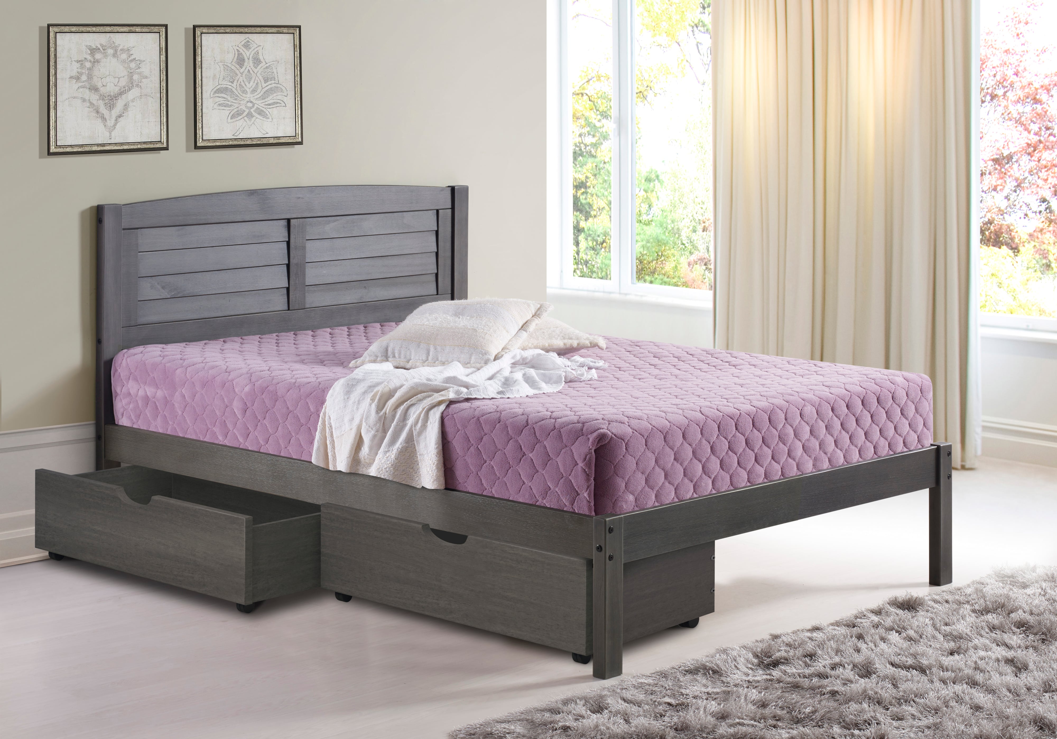 Full Bed with Underbed Drawers