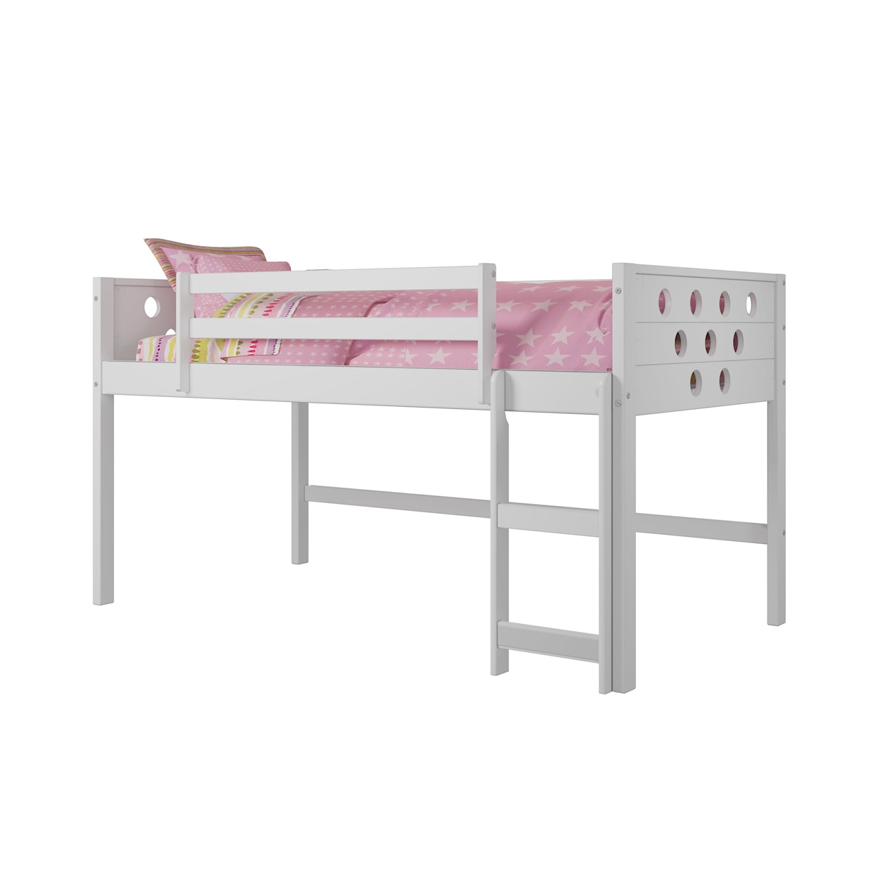 Donco Trading Co Donco Trading Co Loft Bedframe with Rails