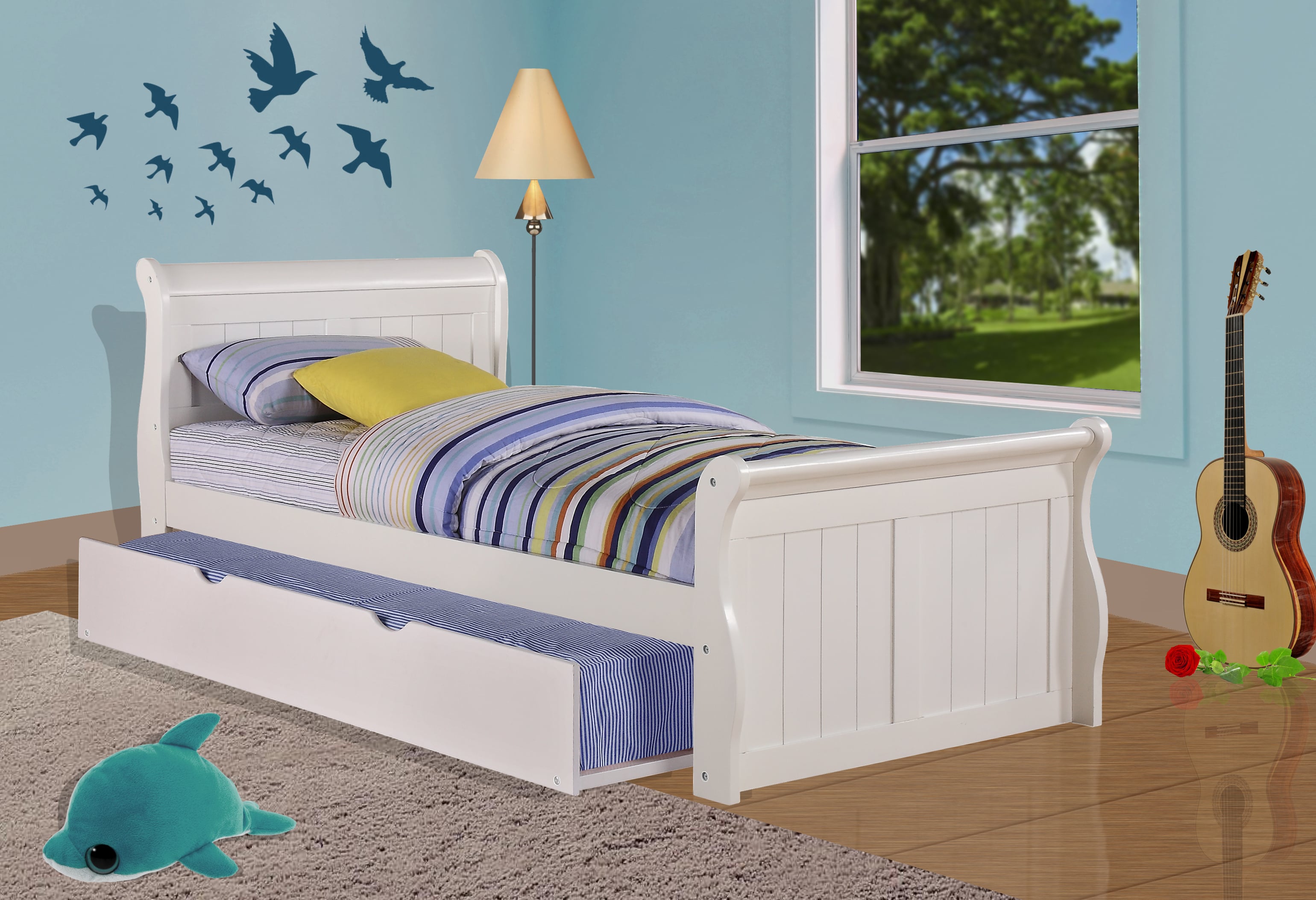 Twin Bed with Trundle