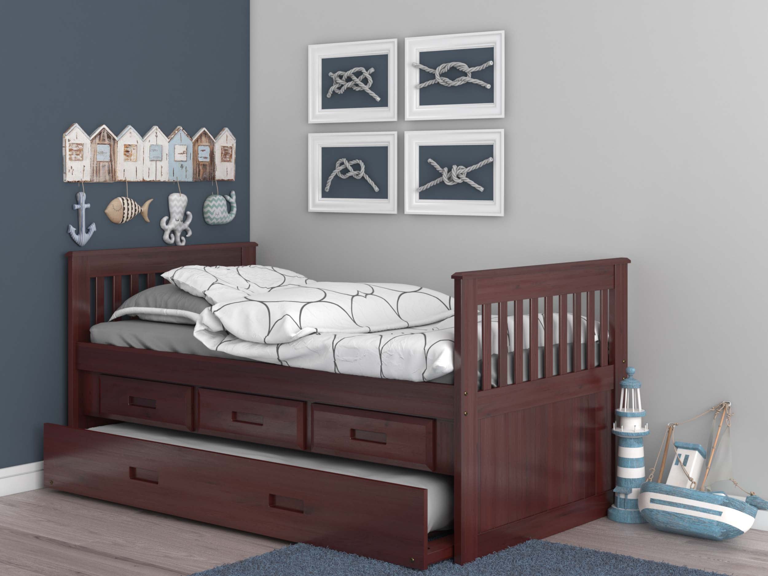 Twin Bed with Trundle