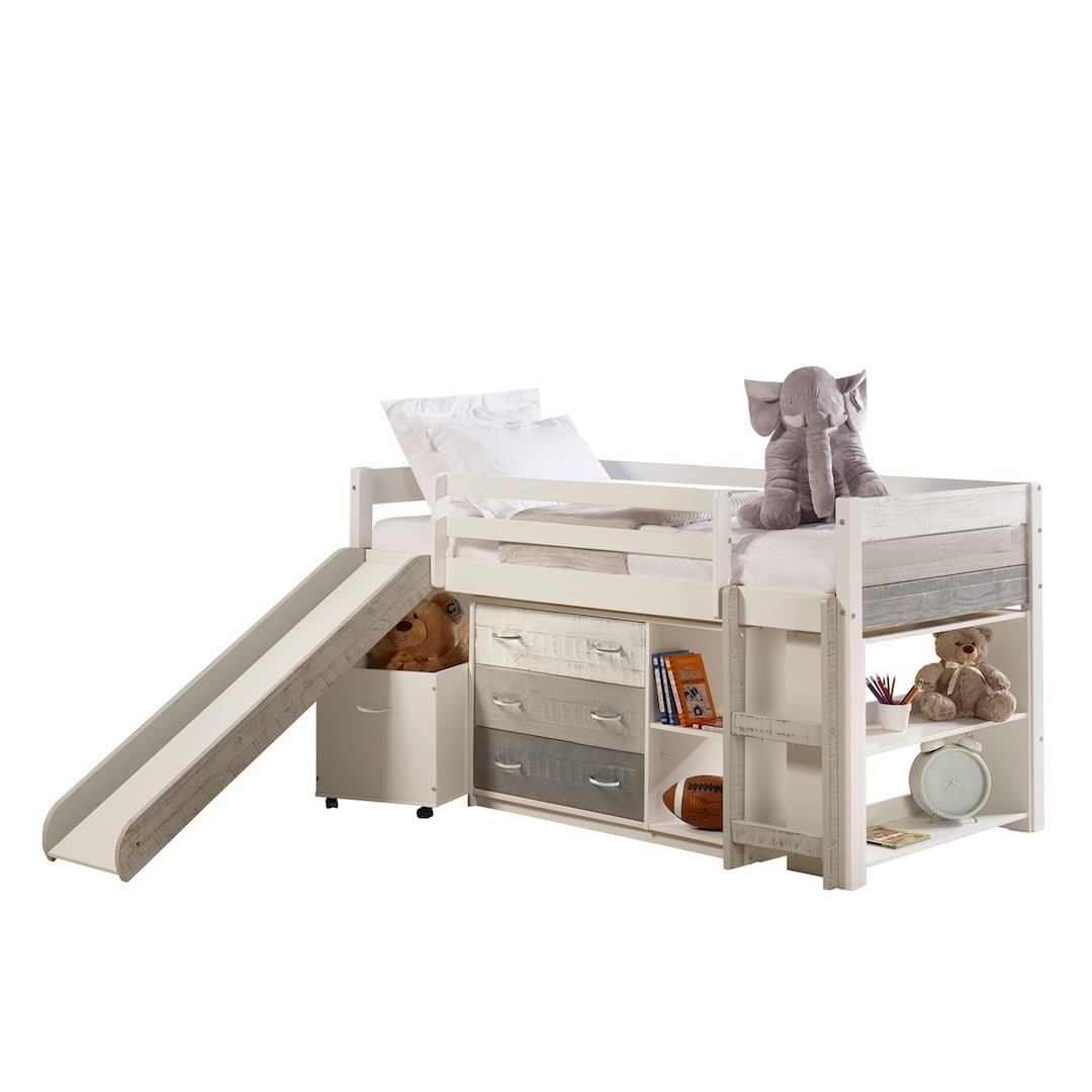 Twin Loft Set with Slide