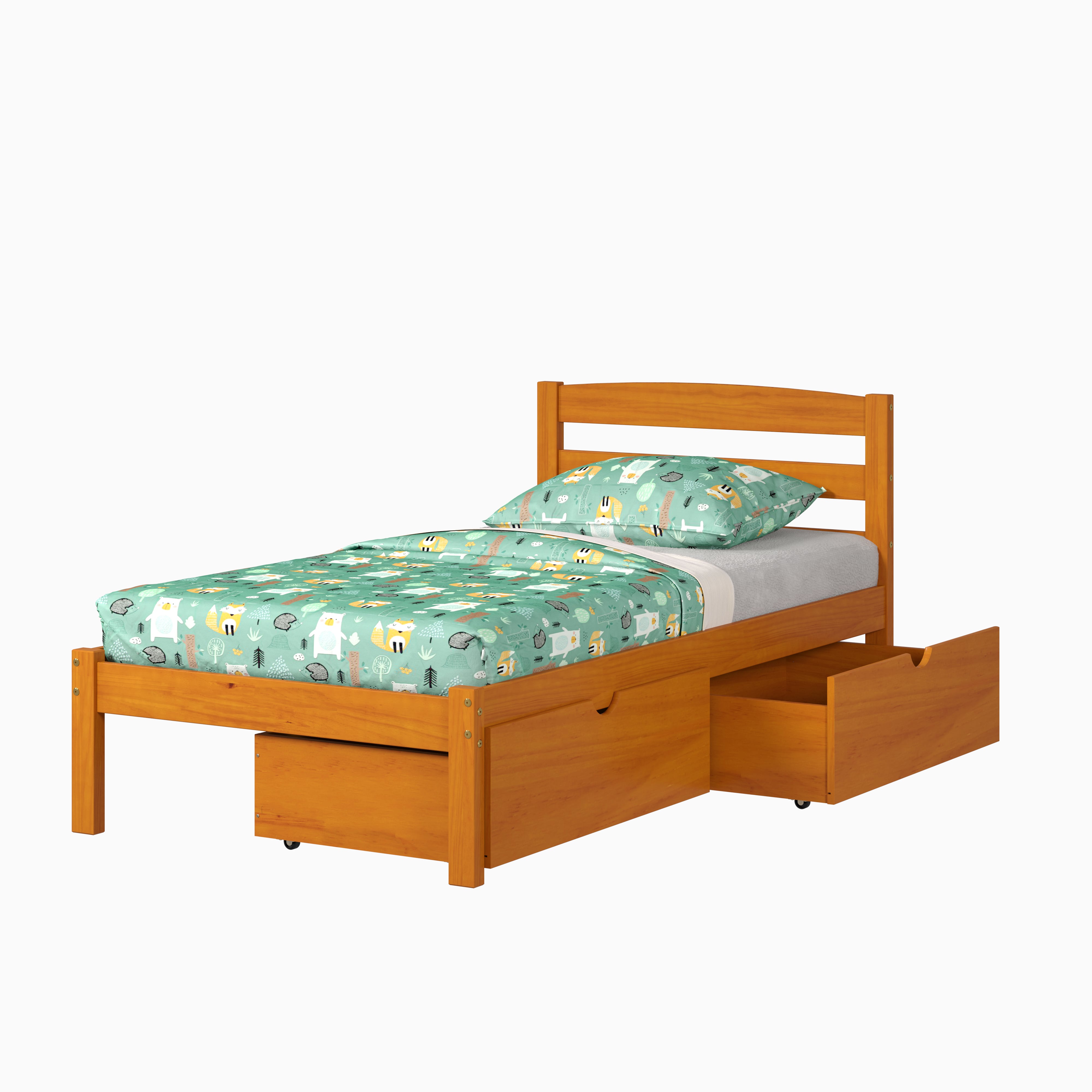 Twin Bed with Under Bed Drawers