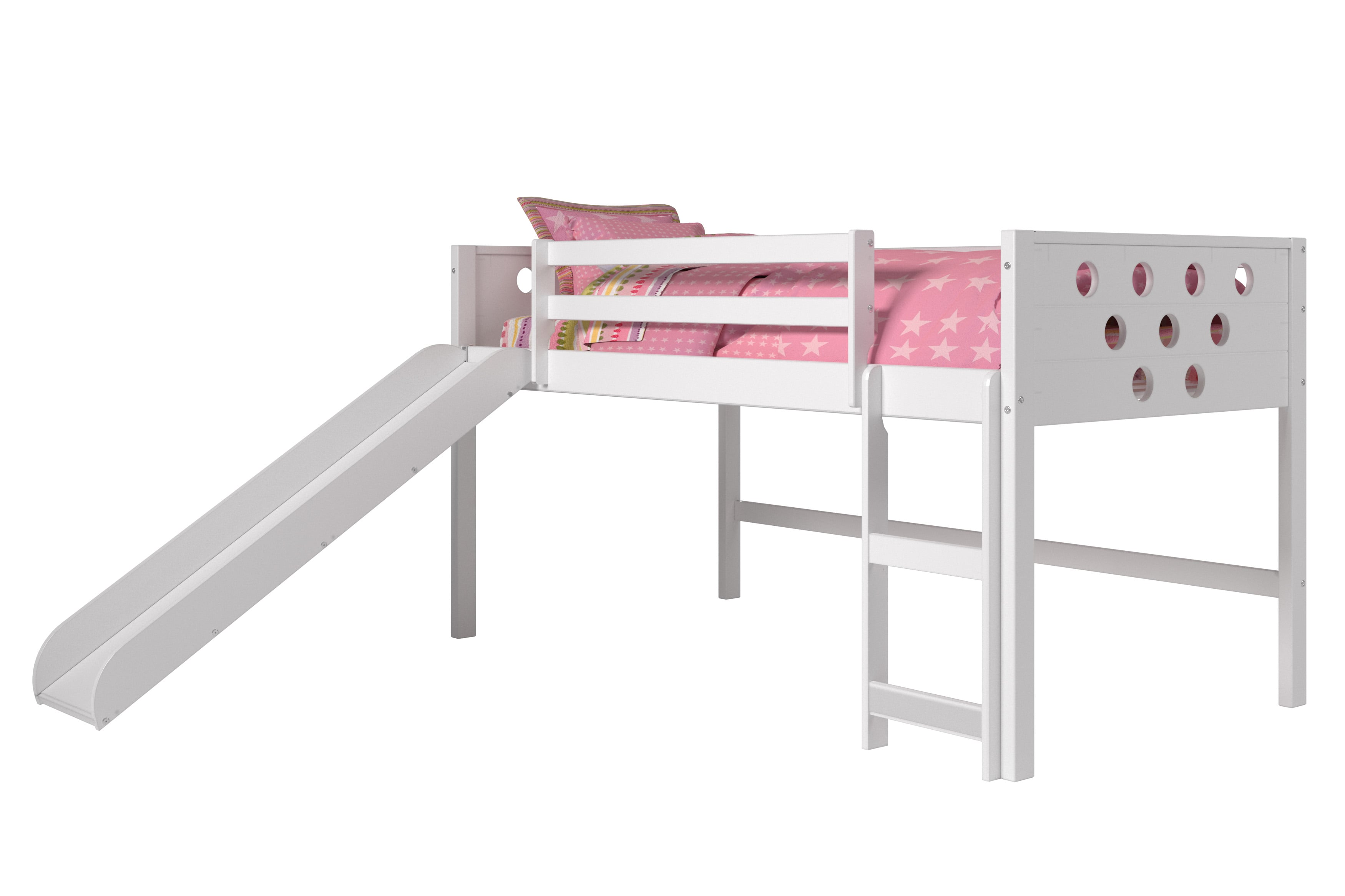 Twin Loft with Slide