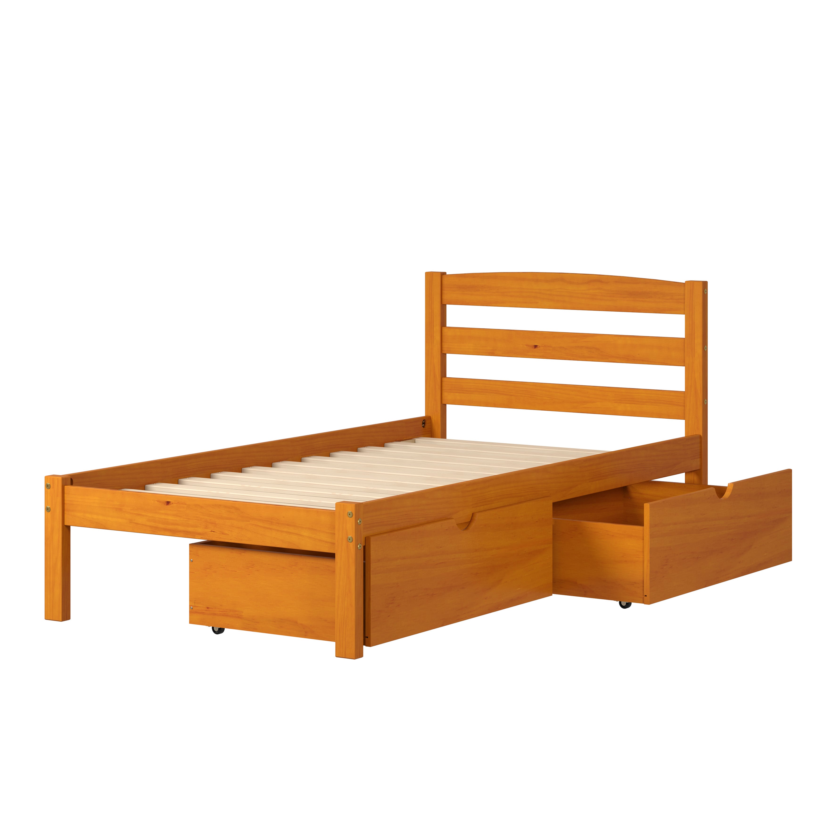 Twin Bed with Under Bed Drawers