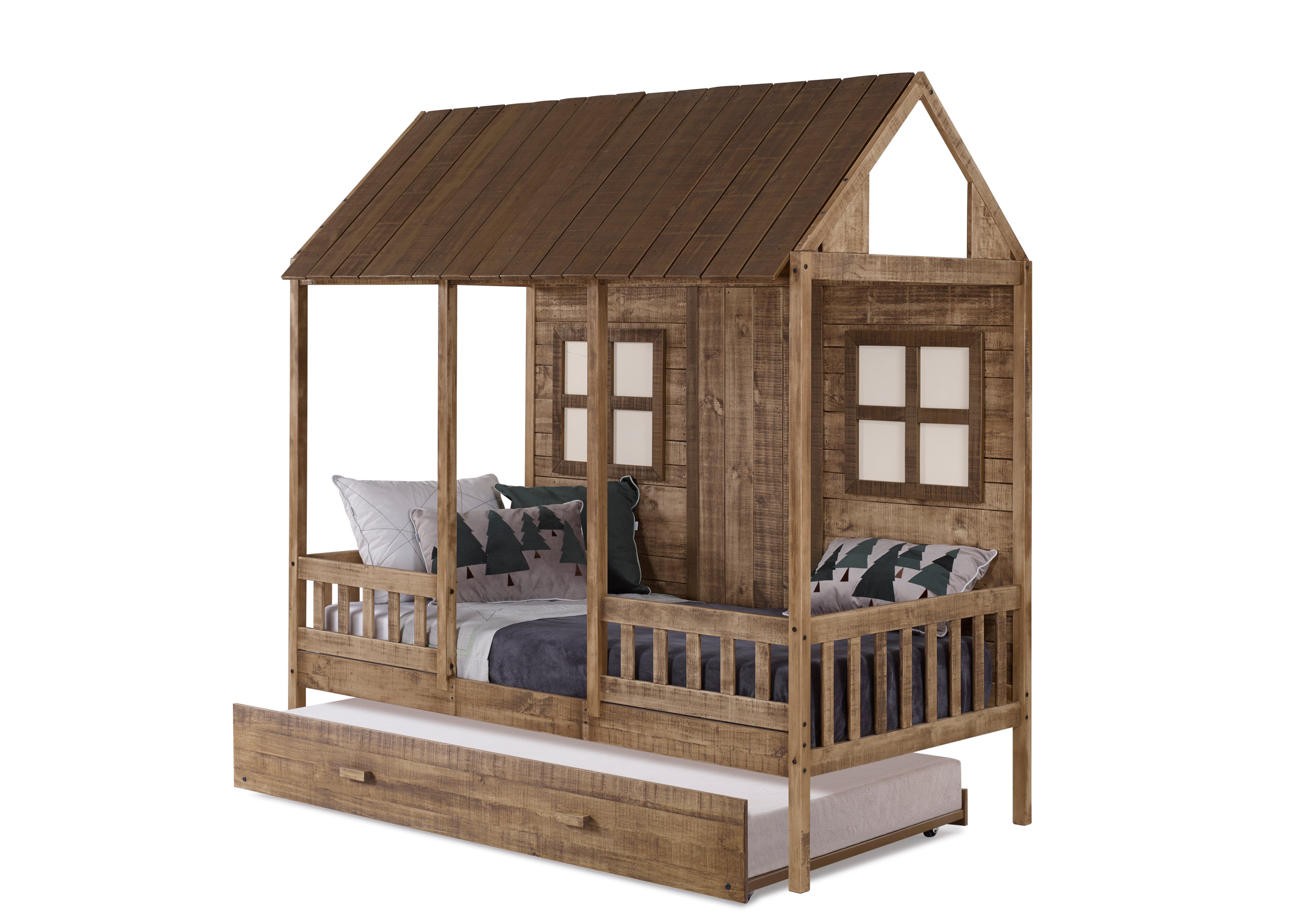 Loft Twin Bed with Trundle