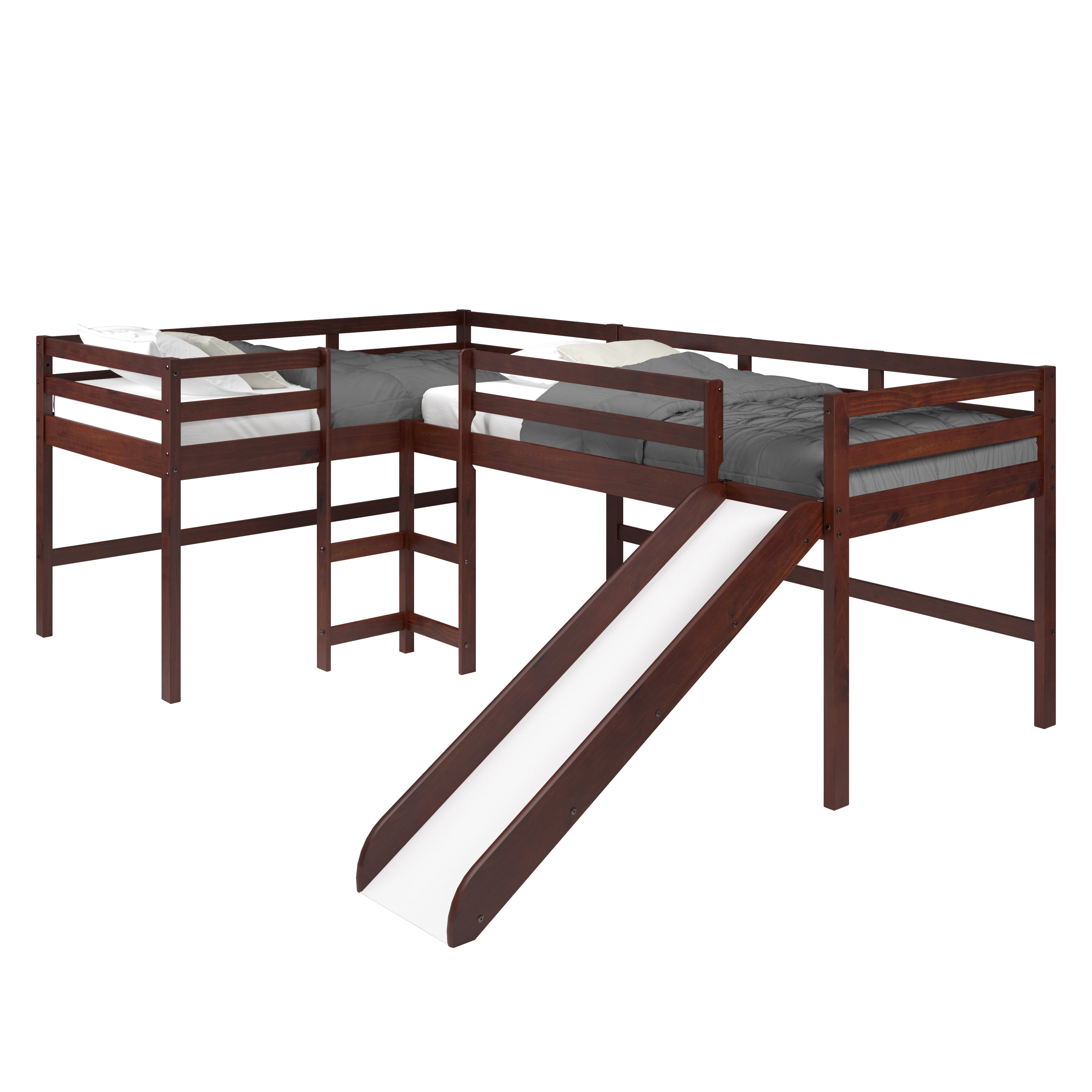 L-Shape Double Twin Bed