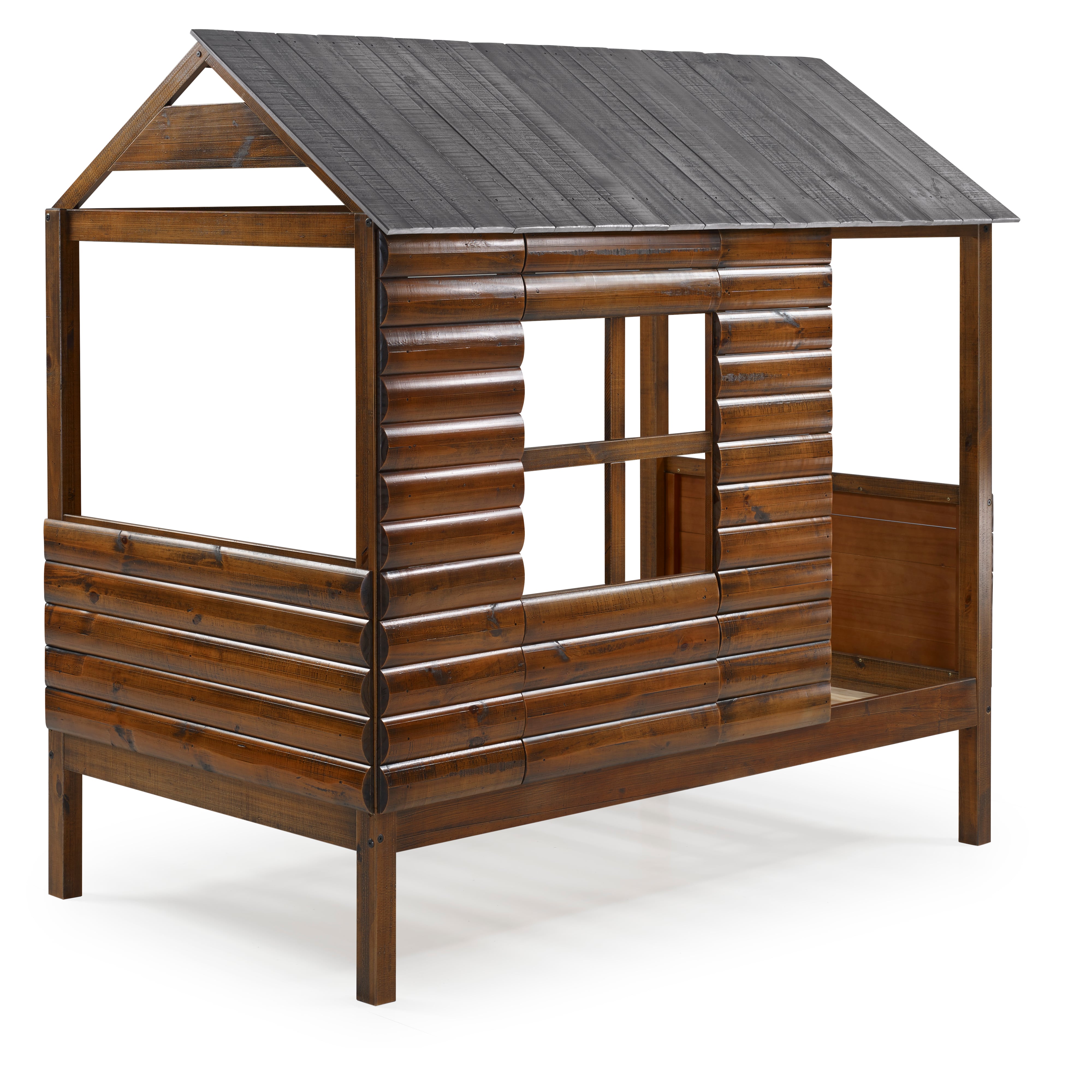 Twin Log Cabin Low Loft