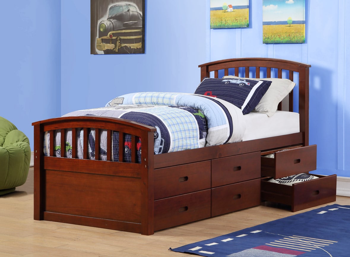 6-Drawer Twin Bed