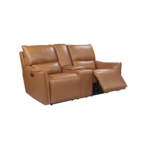 Casual Portland Console Loveseat with USB Port