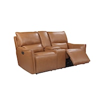 Casual Portland Console Loveseat with USB Port