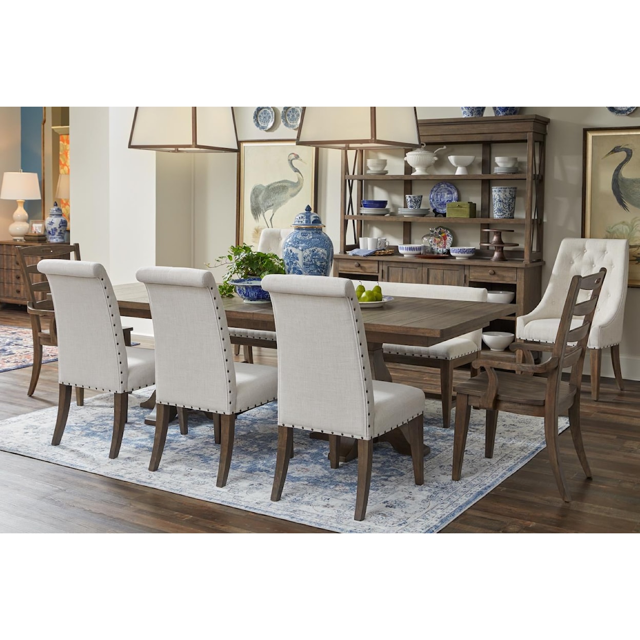 Trisha Yearwood Home Collection by Legacy Classic Hometown Upholstered Counter Height Stool