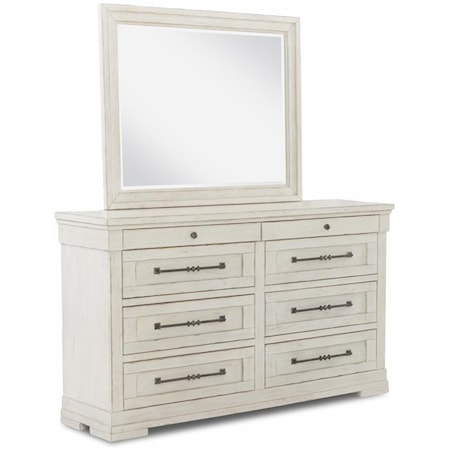 Dresser and Mirror