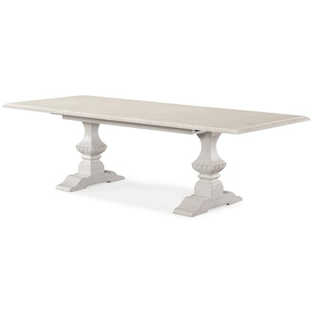 Double Pedestal Dining Table