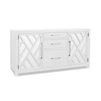 Coastal Home Office Credenza with File Storage