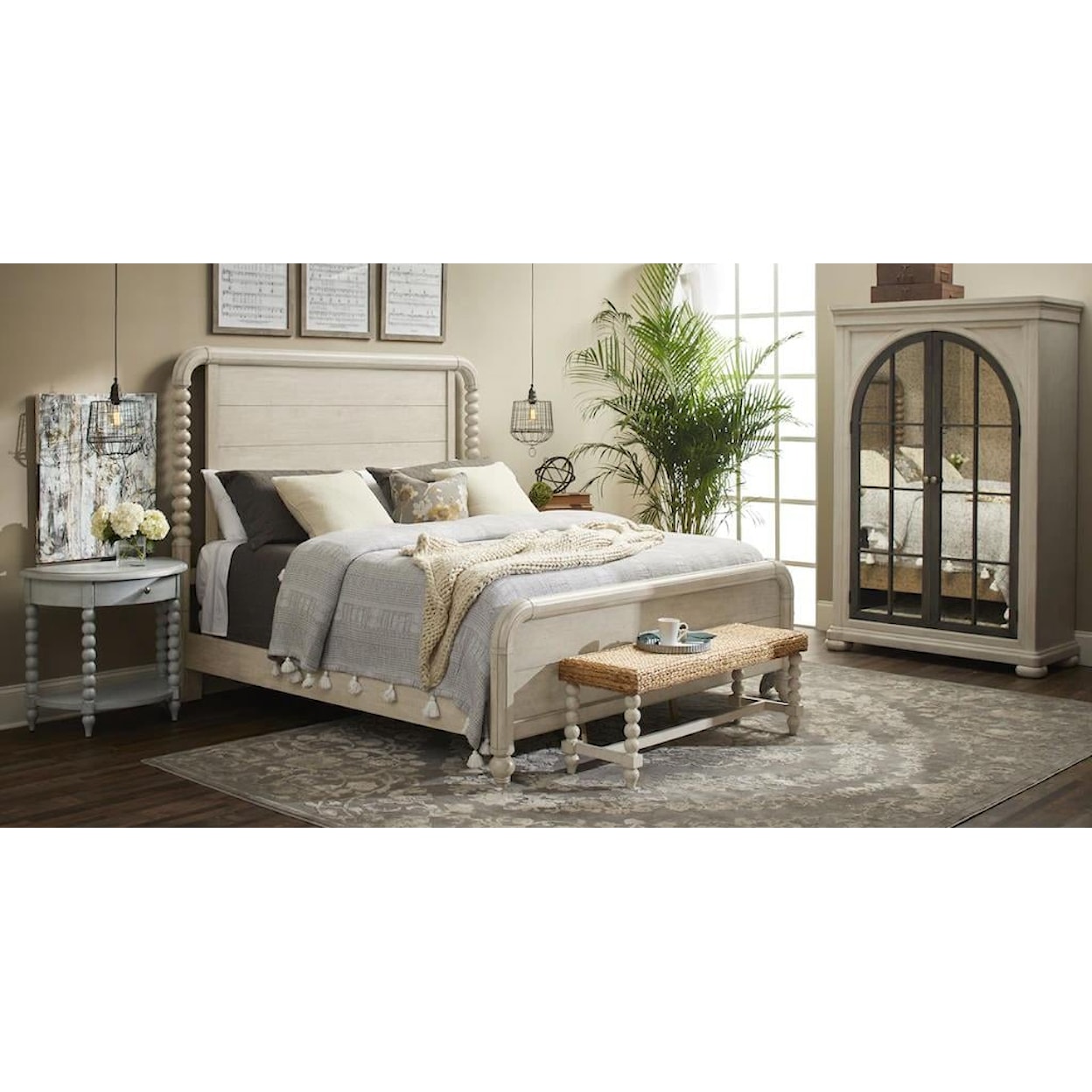Trisha Yearwood Home Collection by Legacy Classic Nashville Panel Post Bed, Cal. King