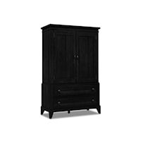 Transitional Armoire with Tapered Legs