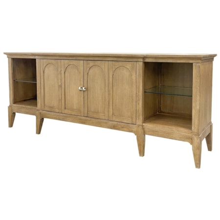 82" Media Console w/Adjustable Shelves