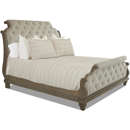 Honeysuckle Upholstred Queen Bed