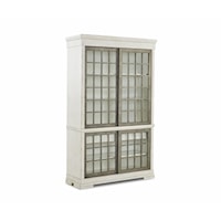 Farmhouse Display Cabinet with Sliding Glass Doors