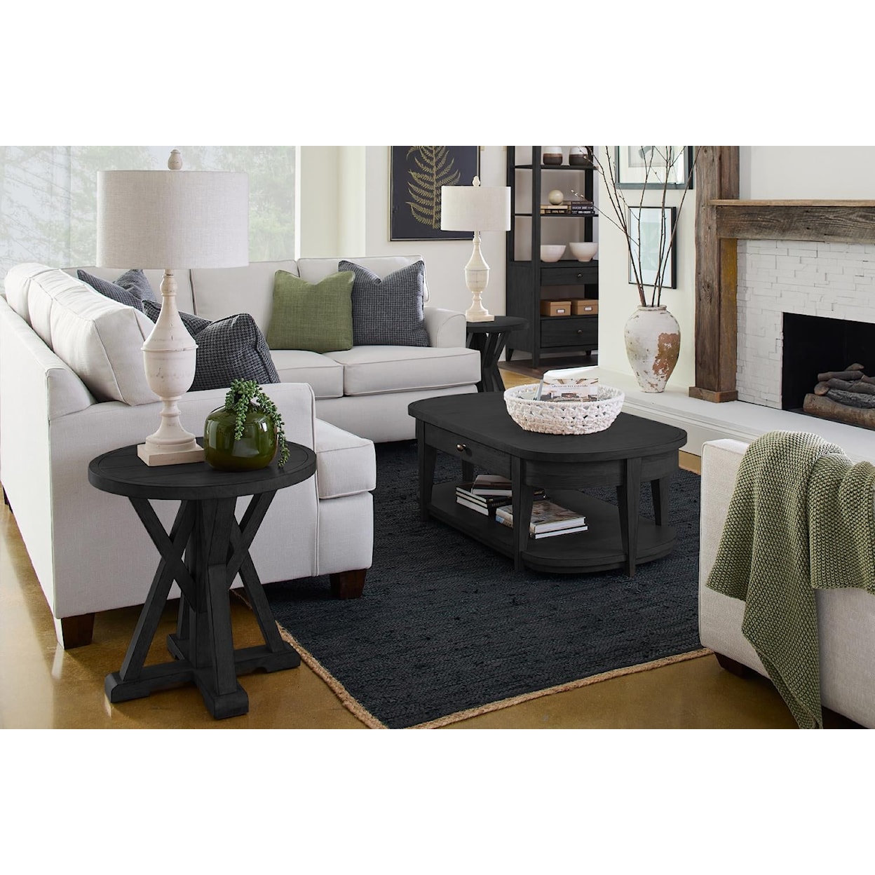 Trisha Yearwood Home Collection by Legacy Classic Today's Traditions Oval Cocktail Table
