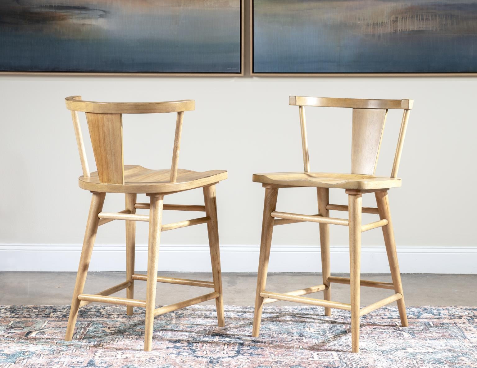 Counter-Height Splat Back Chair