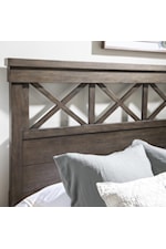 Trisha Yearwood Home Collection by Legacy Classic XXX's and OOO's Farmhouse King Panel Bed with Storage Footboard