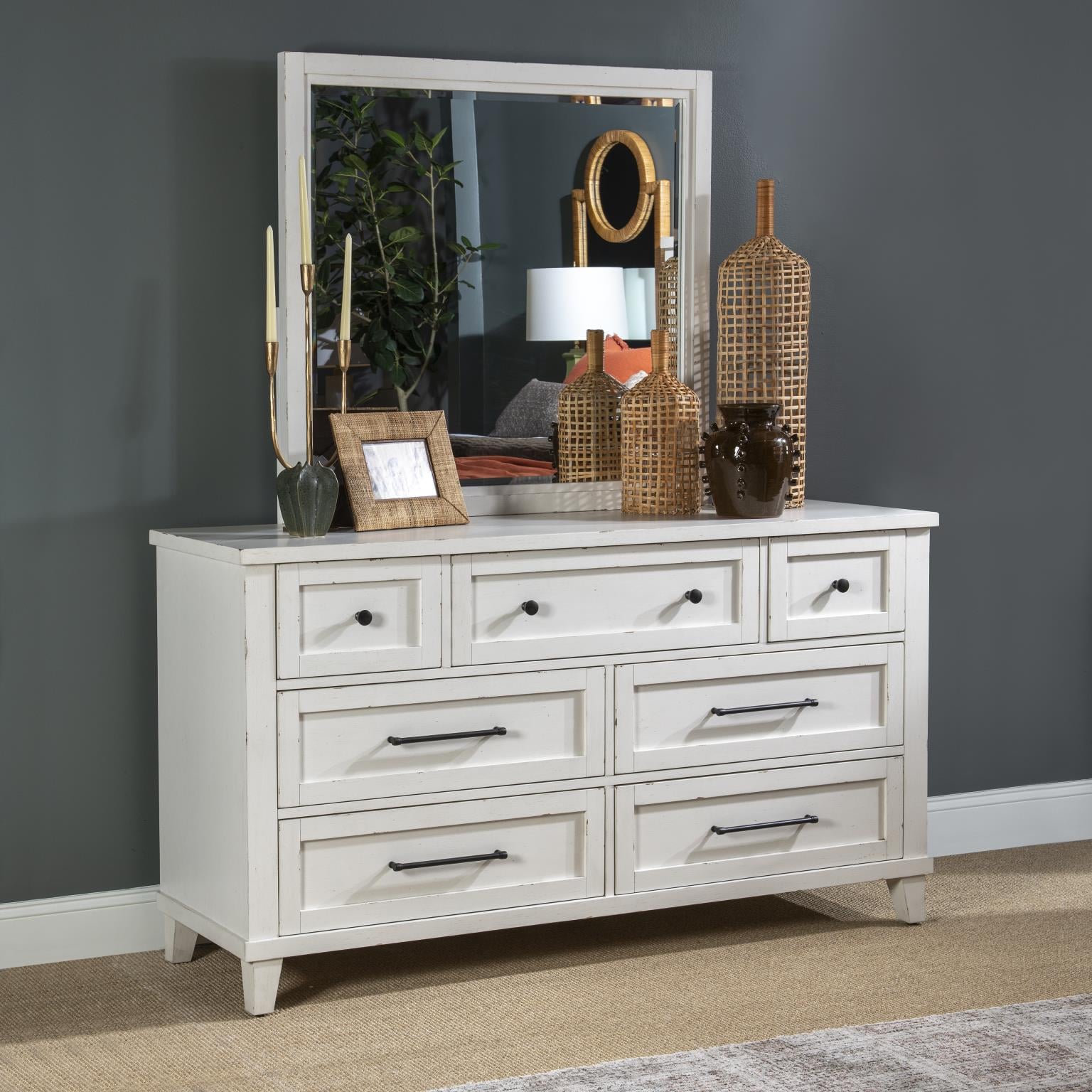 Dresser and Mirror