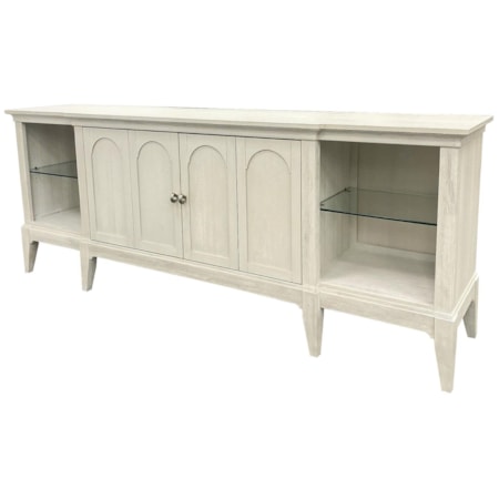 82" Media Console w/Adjustable Shelves