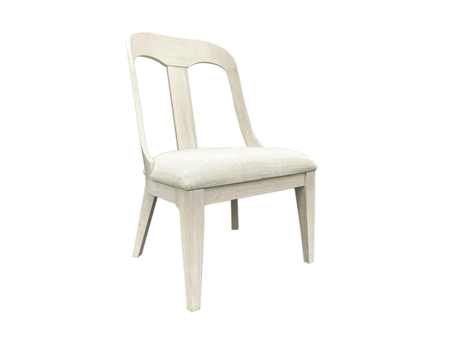 Splat-Back Side Chair w/Upholstered Seat