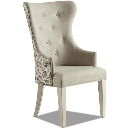 Traditional Upholstered Host Chair