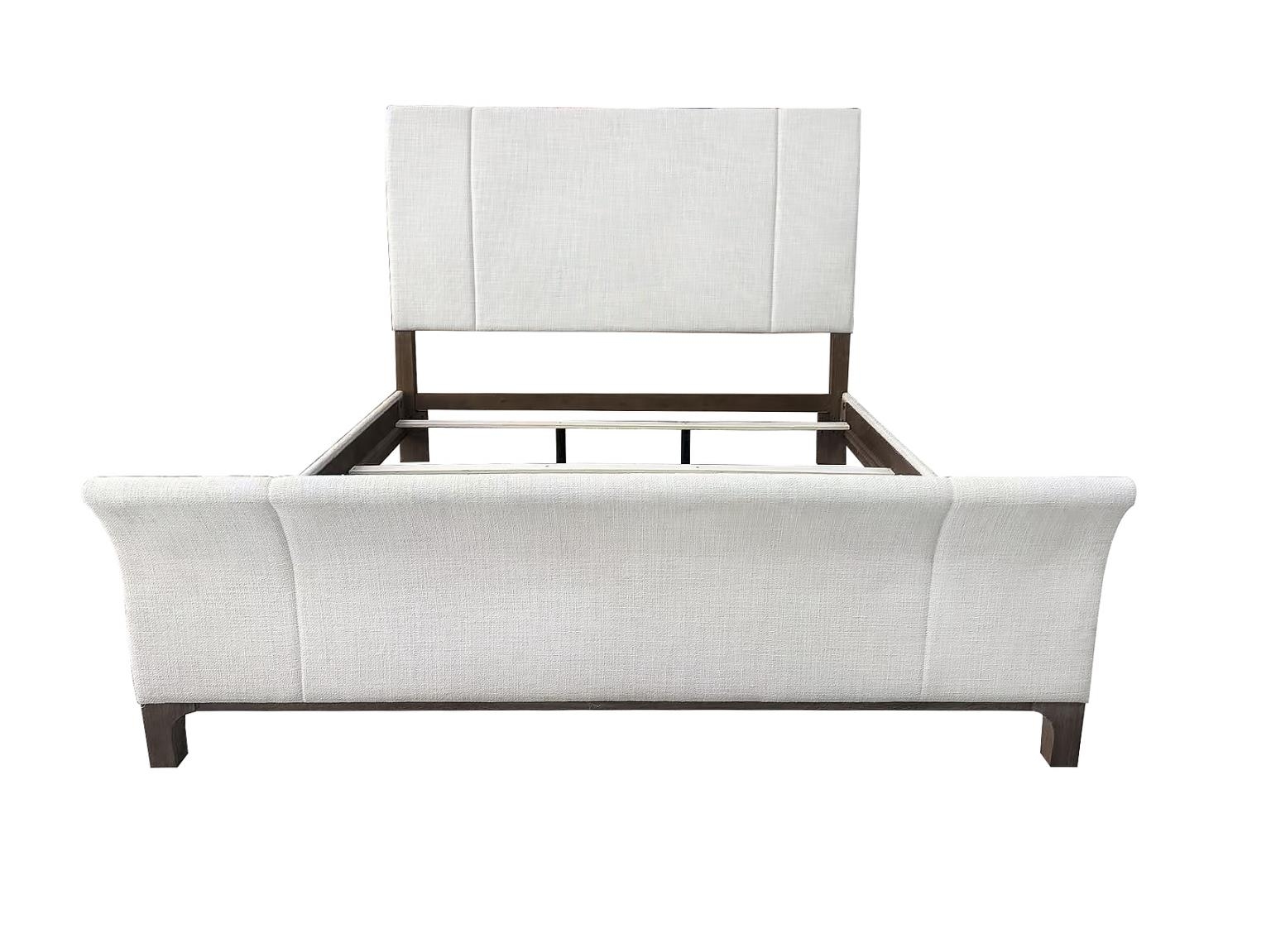 Upholstered Queen Sleigh Bed