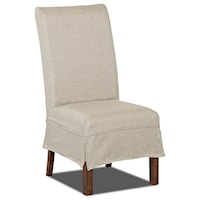 Traditional Slipcover Parson Chair