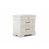 Farmhouse Nightstand with Three Drawers