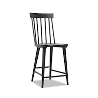Transitional Windsor Counter Stool