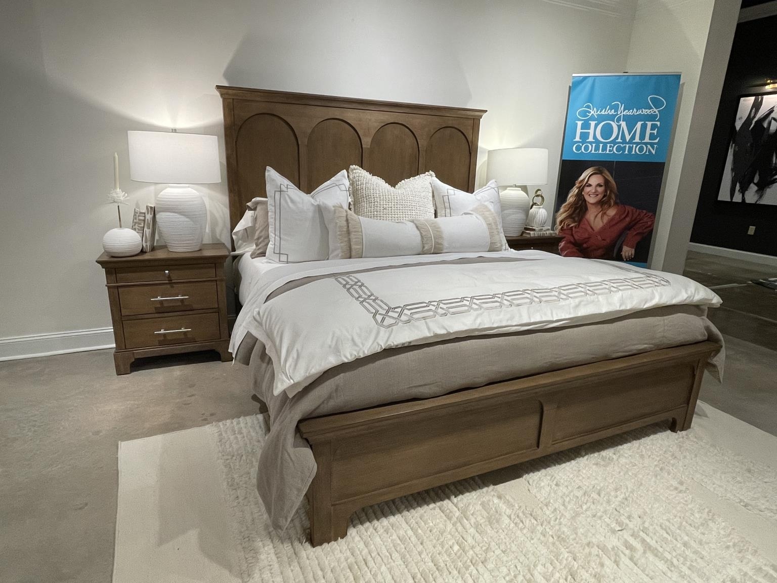 Upholstered Queen Sleigh Bed