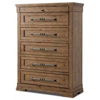 Farmhouse Bedroom Chest with Hidden Jewelry Drawer
