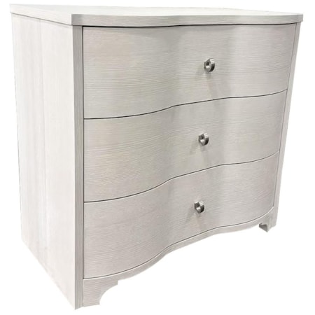 3-Drawer Bedside Chest w/Outlets & USB Ports