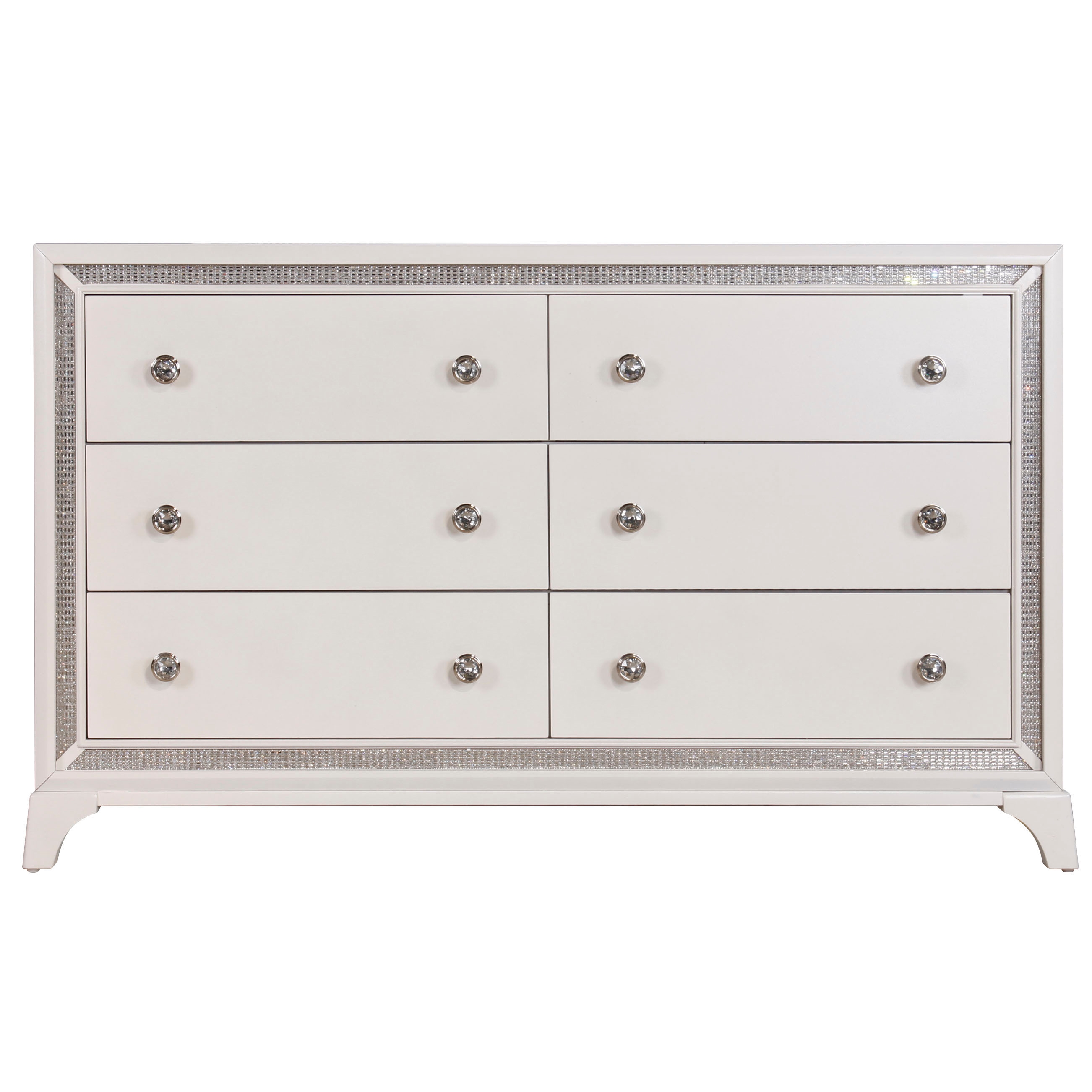 Illuminating 6-Drawer Dresser