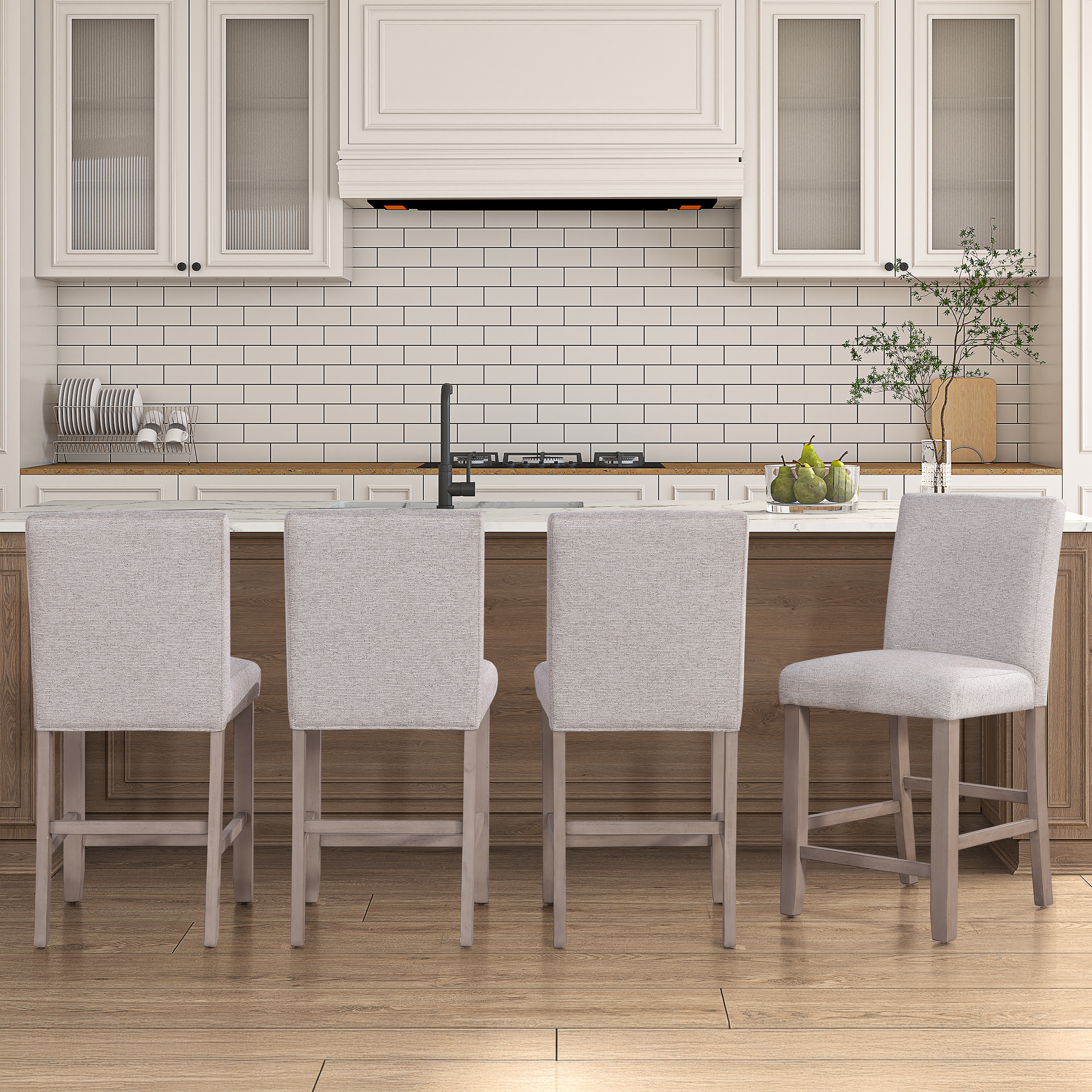 Steve Silver Taylor Upholstered Full-Back Counter Chair