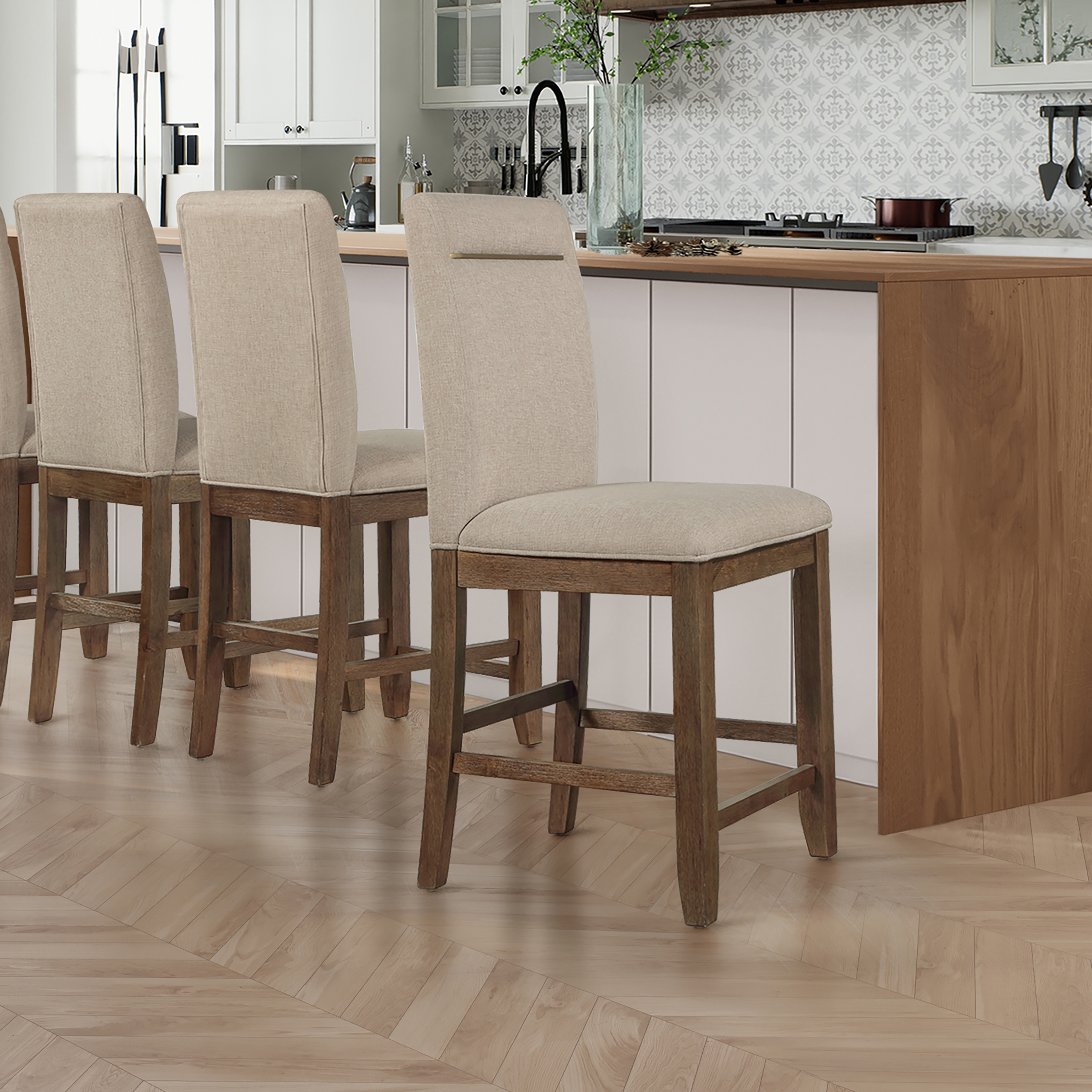 5-pc. Counter-Height Dining Set w/Storage