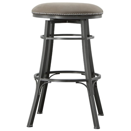 Bali Backless Swivel Bar Chair Grey