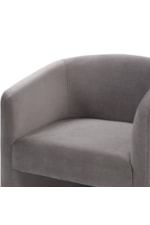 Steve Silver Iris Iris Contemporary Upholstered Dining Accent Chair - Cocoa