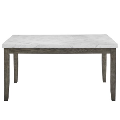 Contemporary Guangxi White Marble Top Dining Table