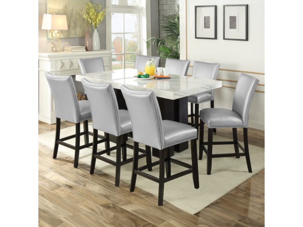 9-Piece Rectangle Counter Height Dining Set