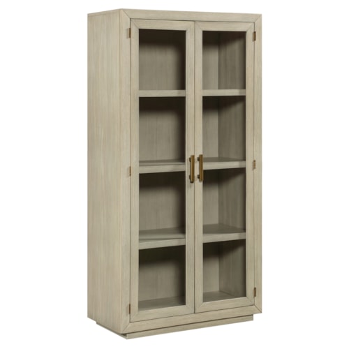 Transitional 72" Tall Display Curio